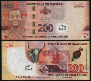 Купить Эсватини / Свазиленд 200 эмалангени 2017 года UNC!