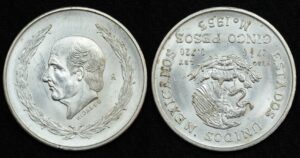 Купить Мексика 5 песо 1953 года (№429)