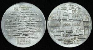 Купить Финляндия 25 марок 1979 год 750 лет Турку (№223)