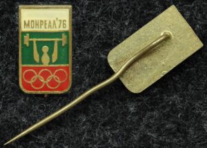 Купить Знак Олимпиада Монреаль 1976 год тяжёлая атлетика
