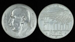 Купить Серебряная монета Бразилия 5000 реалов 1936