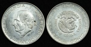 Купить Мексика 5 песо 1955 года (№440)
