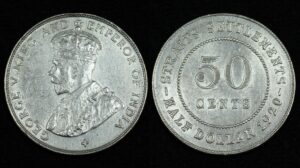Купить Стрейтс Сетлментс 50 центов 1920 года (№118)