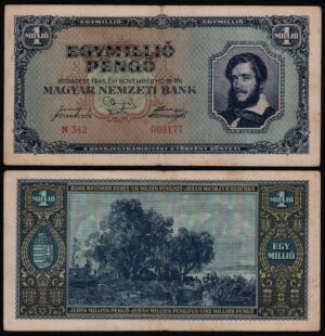 Купить Венгрия 1000000 пенгё 1945 года. Из оборота!