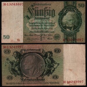 Купить Германия Третий Рейх 50 марок 1933 года. Из оборота!