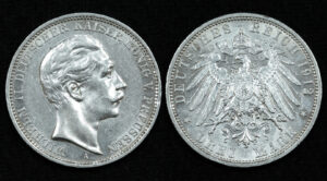 Купить Германская империя Пруссия 3 марки 1912 года (№372)