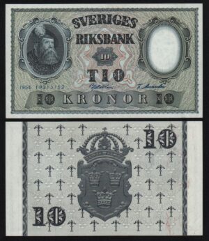 Купить Швеция 10 крон 1956 год XF!