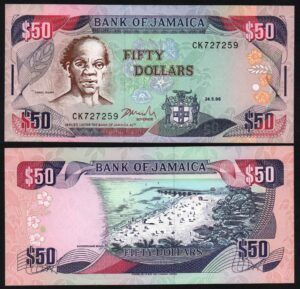Купить Ямайка 50 долларов 1996 год UNC!