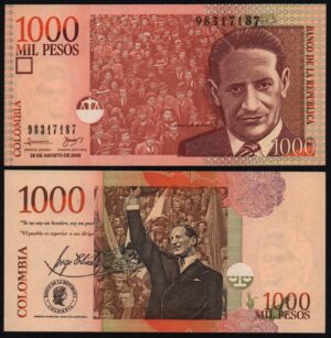 Купить Колумбия 1000 песо 2008 год UNC!