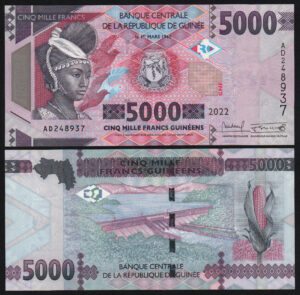 купить Гвинея 5000 франков 2022