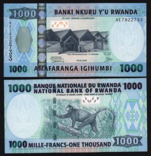 купить Руанда 1000 франков 2008 год