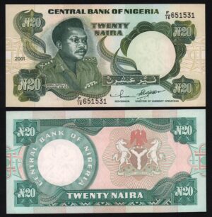 купить Нигерия 20 найра 2001 год