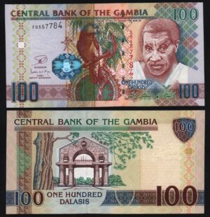 купить Гамбия 100 даласи 2013 год