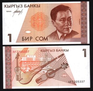 купить Киргизия 1 сом 1994 год