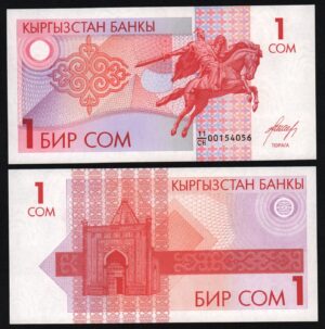 купить Киргизия 1 сом 1993 год