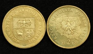 купить Монета Польша 2 злотых 2005 год Варминско-Мазурское воеводство