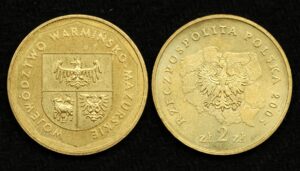 купить Монета Польша 2 злотых 2005 год Варминско-Мазурское воеводство 