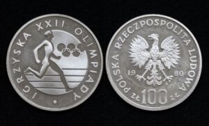 купить Польша 100 злотых 1980 год XXII летние Олимпийские Игры
