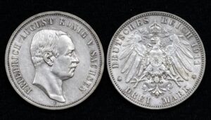 купить Германская империя Саксония 3 марки 1911 год