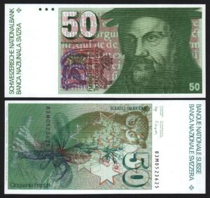 купить Банкнота Швейцарии 50 франков 1983 год