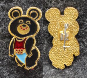 купить Знак Олимпийский мишка (синии низ)