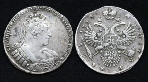 купить Монета 1 рубль 1733 год