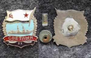 купить Знак ВМФ Эсминец Светлый 20 лет