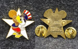 Знак Олимпиада 1984 год Лос-Анджелес США Баскетбол