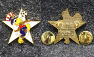 Знак Олимпиада 1984 год Лос-Анджелес США Футбол