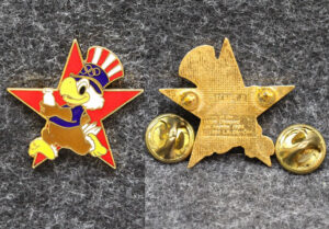 Знак Олимпиада 1984 год Лос-Анджелес США Эстафета