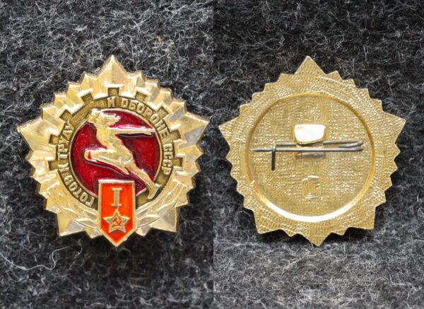 Знак комплекса ГТО I ступени Золотистый!