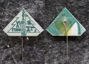 Знак Пионер лагерь Зелёная горка 15 лет