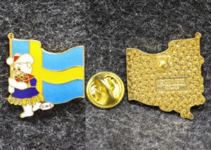 Знак Олимпиада Калгари 1988 год Канада Флаг Сборная Швеции