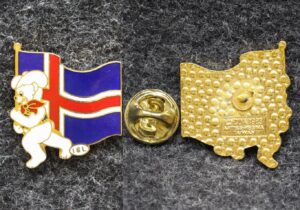 Знак Олимпиада Калгари 1988 год Канада Флаг Сборная Исландии