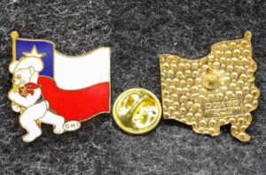 Знак Олимпиада Калгари 1988 год Канада Флаг Сборная Чили