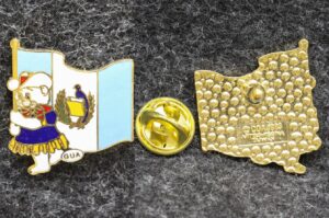 Знак Олимпиада Калгари 1988 год Канада Флаг Сборная Гватемалы