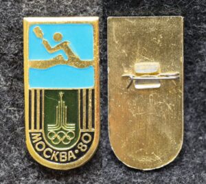 Знак Олимпиада Москва 1980 год Гребля