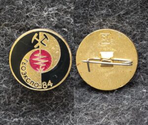 Знак Геология Выставка Геоэкспо 1984 год