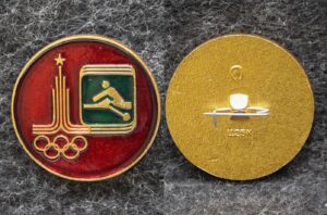 Знак Олимпиада Москва 1980 год Гребля