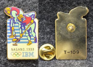 Знак Кёрлинг Олимпиада Ноггано 1998 год