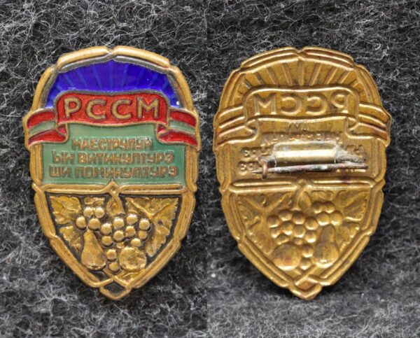 Знак Отличнику садоводства и виноградарства Молдавской ССР 6 Знак Отличнику садоводства и виноградарства Молдавской ССР